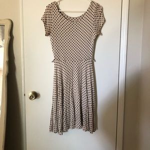Cream Polka Dot Dress